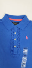 Load image into Gallery viewer, Ralph Lauren Cotton Pique Girls Polo Shirt - Harbour Blue
