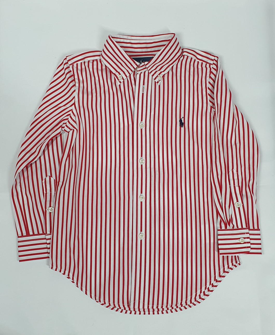 Ralph Lauren Boys Bengal Red striped shirt