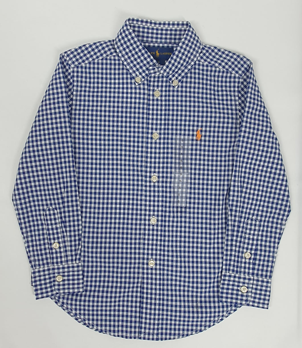 Ralph Lauren - Blue Gingham Shirt Royal Blue