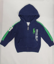 Load image into Gallery viewer, Ralph Lauren - Boys Hoodied Cardigan - Navy/Green
