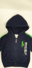 Load image into Gallery viewer, Ralph Lauren - Boys Hoodied Cardigan - Navy/Green
