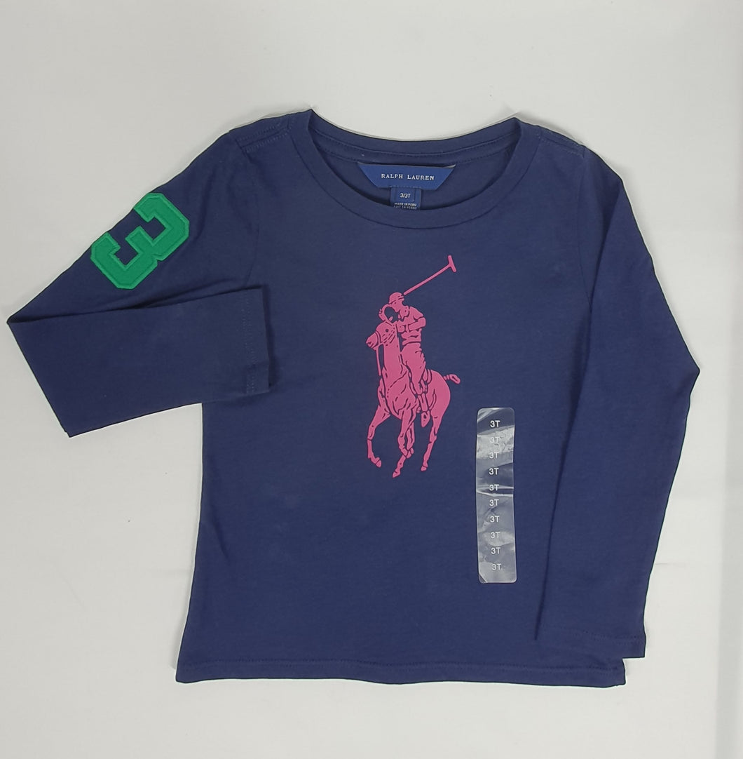 Ralph Lauren - Big Pony No.3 Long Sleeve Top for Girls