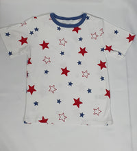 Load image into Gallery viewer, The Little White Company - Red &amp; Blue Star Short Pyjamas
