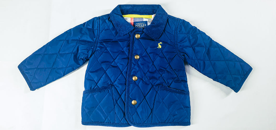 JOULES Navy Quilted Coat