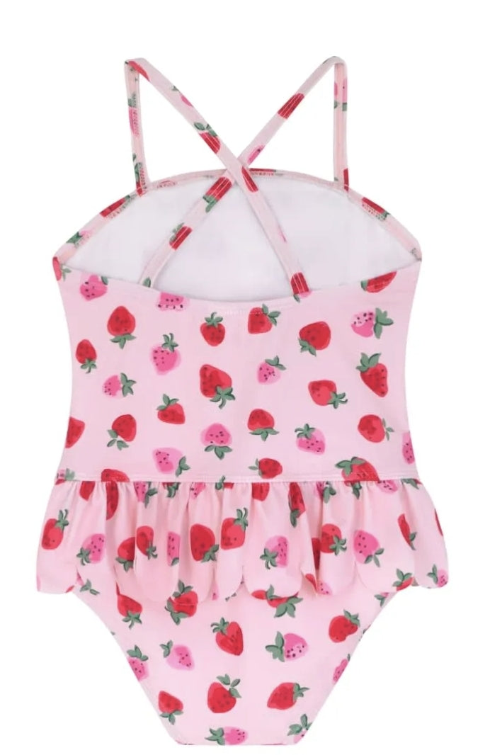 Cath Kidston Sweet Strawberry Kids Scalloped Girls Swimsuit – Kiddibag