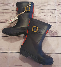 Load image into Gallery viewer, JOULES Navy Kids Wellies
